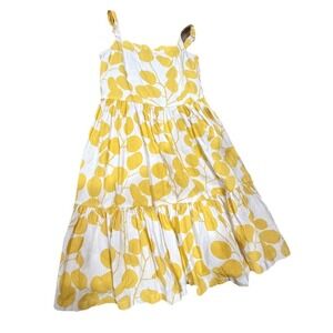 UTSA Girls‎ 8/9 Yellow Tiered Sundress Boho Boutique Summer Smocked